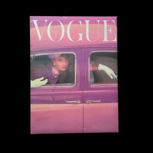 Vintage Marie Hélene Arnaud Vogue Cover (1957) [Framed Canvas Print] 18x24